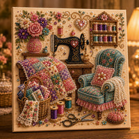 🧵 Cozy Sewing Room