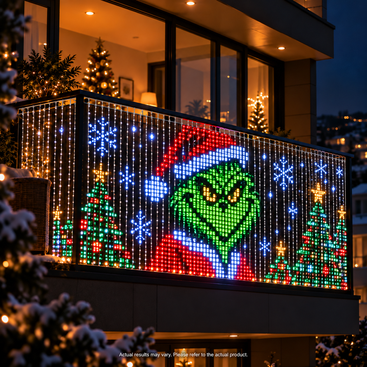 lumovaro smart animated Christmas balcony lights - view 6