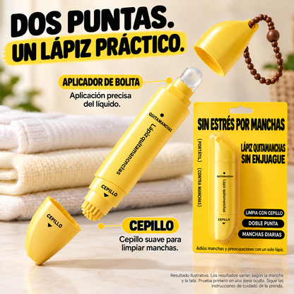 Lápiz quitamanchas portátil de doble cabezal — información en español 3