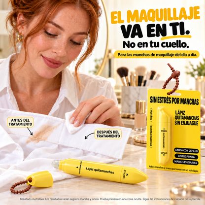 Lápiz quitamanchas portátil de doble cabezal — información en español 6