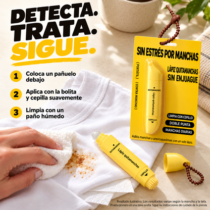 Lápiz quitamanchas portátil de doble cabezal — información en español 7