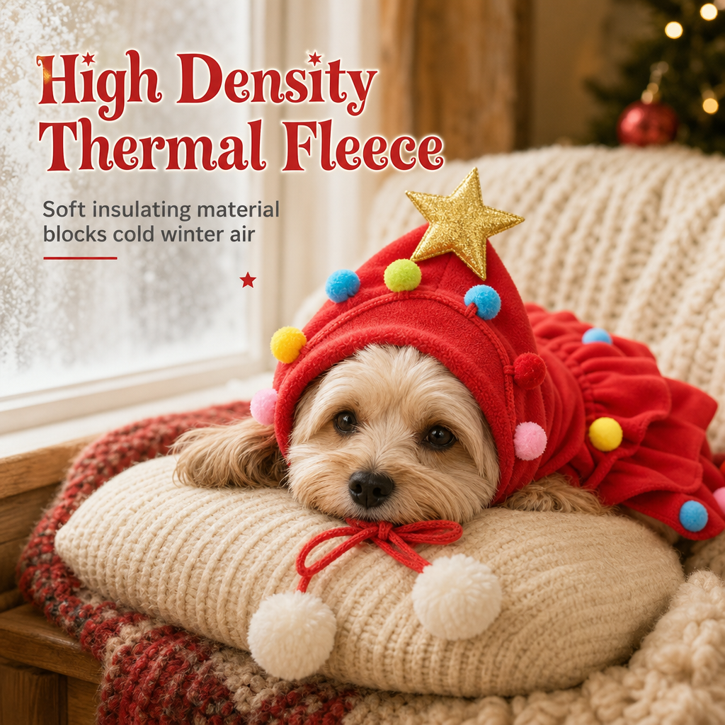 ⏳ Limited-Time Offer: 50% OFF ⏰🎉Christmas Tree Pet Cape Cloak for Cats & Dogs