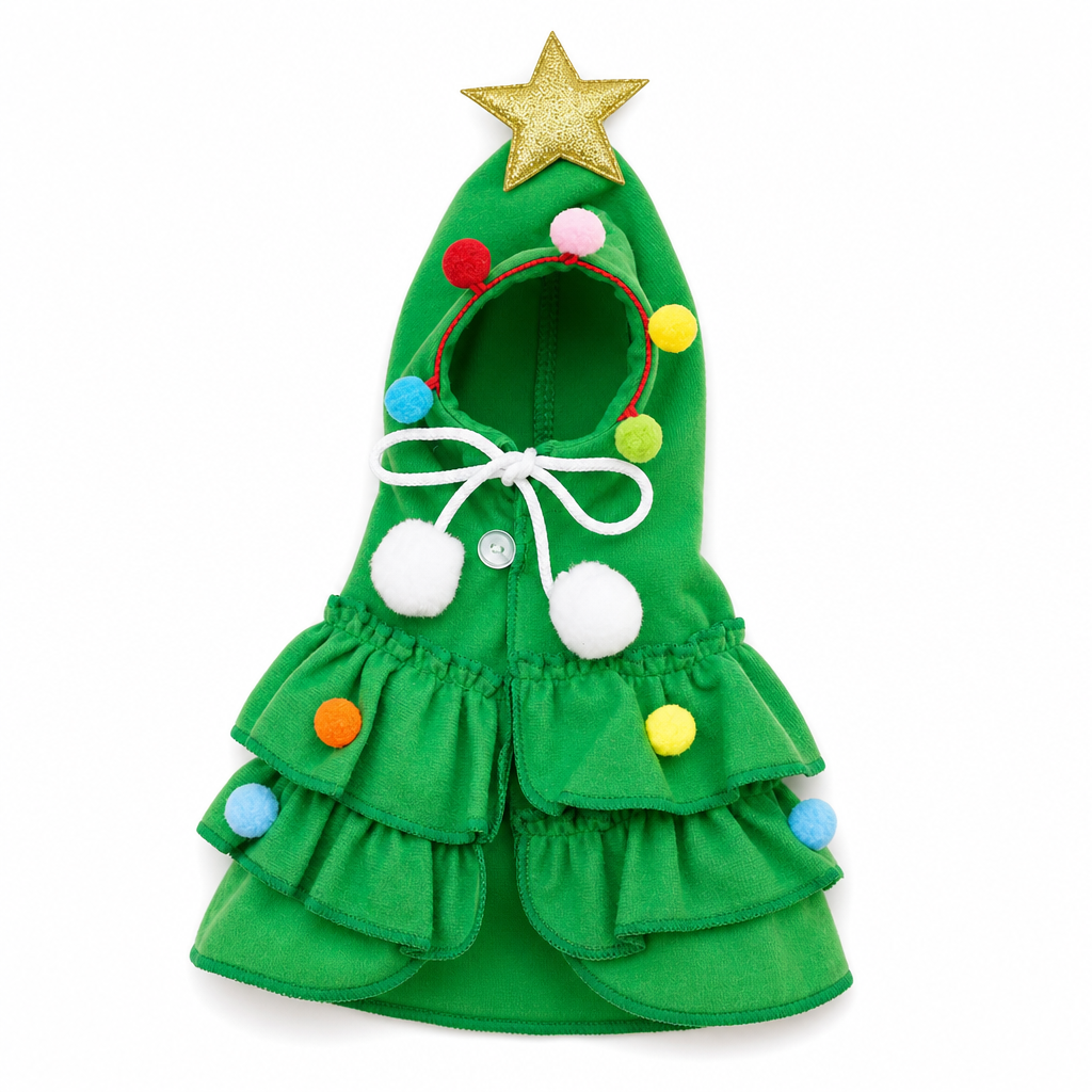 ⏳ Limited-Time Offer: 50% OFF ⏰🎉Christmas Tree Pet Cape Cloak for Cats & Dogs