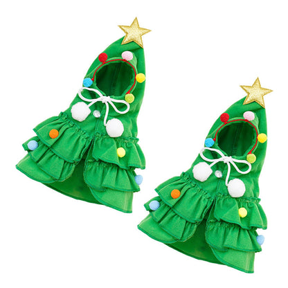 ⏳ Limited-Time Offer: 50% OFF ⏰🎉Christmas Tree Pet Cape Cloak for Cats & Dogs