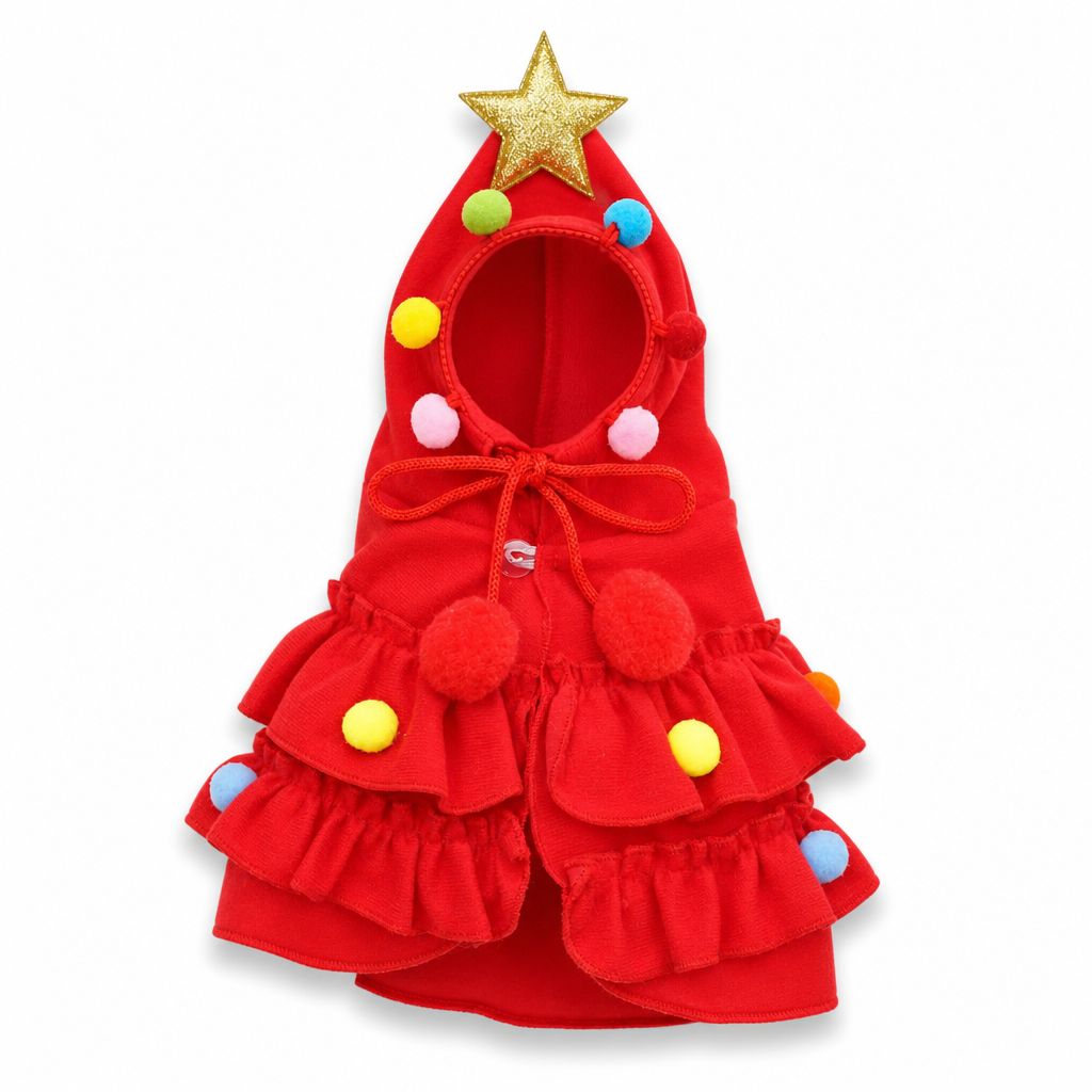 ⏳ Limited-Time Offer: 50% OFF ⏰🎉Christmas Tree Pet Cape Cloak for Cats & Dogs
