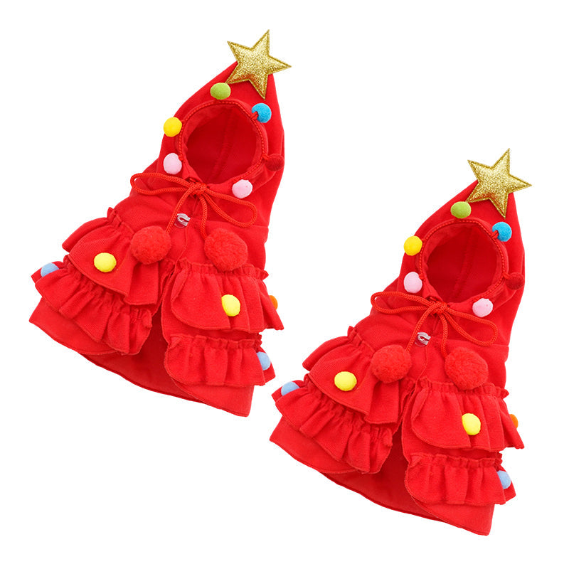 ⏳ Limited-Time Offer: 50% OFF ⏰🎉Christmas Tree Pet Cape Cloak for Cats & Dogs