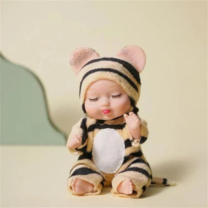 🔥HOT SALE 50% OFF🎁⚡50K+ SOLD! Almost Gone-💥Mini Lifelike Realistic sleeping baby doll set with animal costumes