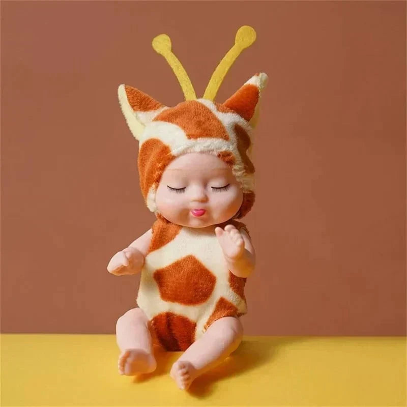 🔥HOT SALE 50% OFF🎁⚡50K+ SOLD! Almost Gone-💥Mini Lifelike Realistic sleeping baby doll set with animal costumes